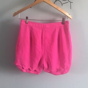 Fringe high waist shorts